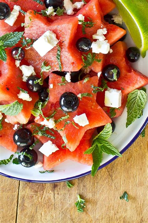 Watermelon Blueberry And Feta Salad The Gourmet Gourmand Recipe