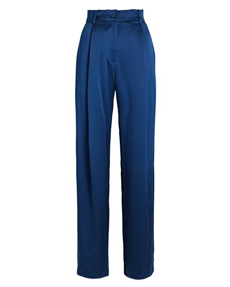 Sablyn Emerson Pleated Silk Wide Leg Pants Editorialist