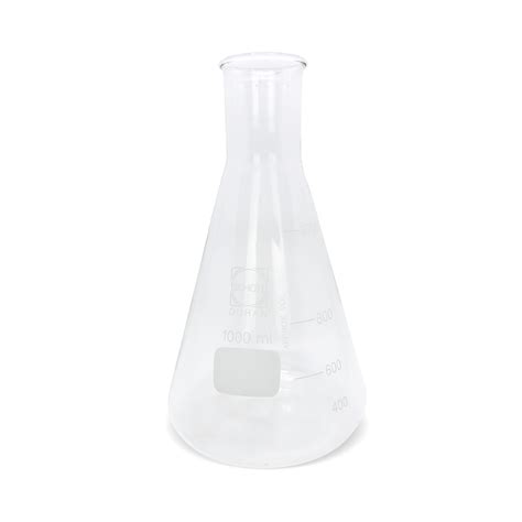 Frasco Erlenmeyer Graduado Boca Estreita Vidro Borossilicato 3 3 1000mL