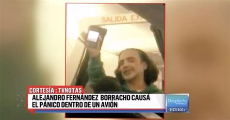 El cantante Alejandro Fernández fue expulsado de un avión por su estado