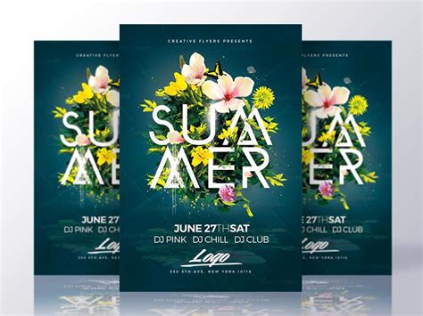 Summer Psd Flyer Templates by Rome B Creation on Dribbble