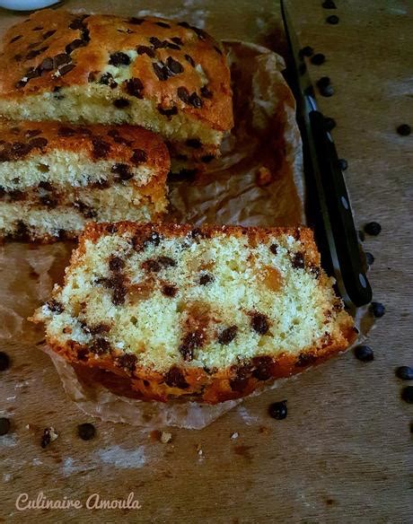 Cake Aux P Pites De Chocolat Et Aux Corces D Orange Confites D Couvrir