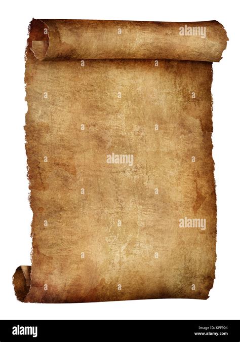 Scroll Of Old Paper Texture Background Computer Graphics Stock Photo