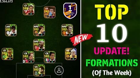 Top 10 Update Best Formations To Reach Division 1 Efootball 2024 Mobile