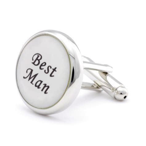 Silver Best Man Cufflinks