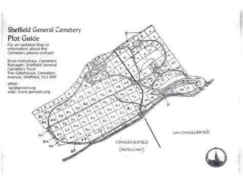 Sheffield General Cemetery Plot Map Cemetery Sheffield South Yorkshire