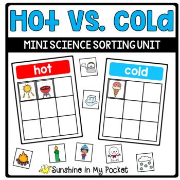 Hot Vs Cold Sorting Mini Unit By Sunshine In My Pocket TPT