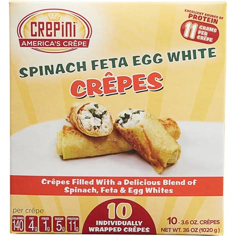 Crepini Egg White Spinach Feta Crepes 10 Ct From Costco Instacart