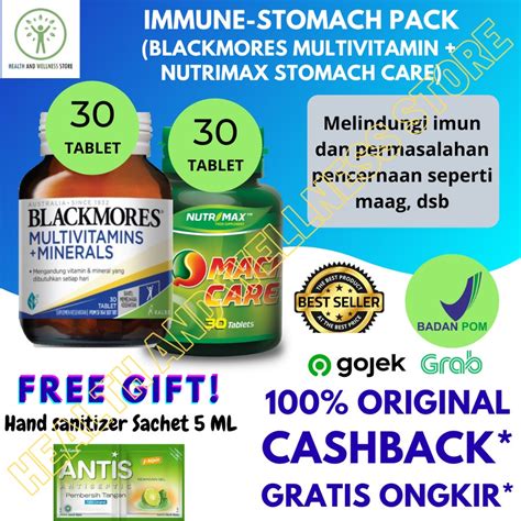 Jual Paket Blackmores Multivitamin Mineral Tablet Nutrimax Stomach