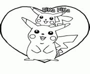 Coloriage Pikachu Mignon Avec Un Coeur JeColorie 0 The Best Porn Website