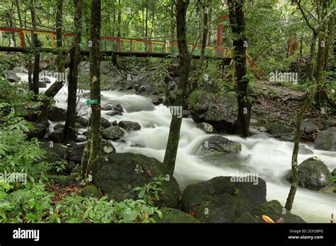 Stream River At Serian Town Kuching Sarawak Malaysia Borneo Stock