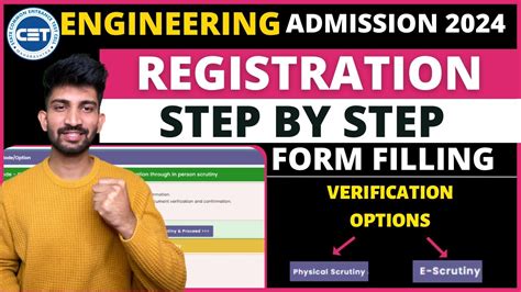 Engineering Registration Form Filling Process 2024 MHT CET