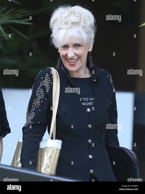 Anita Dobson Outside The Itv Studios Featuring Anita Dobson Where