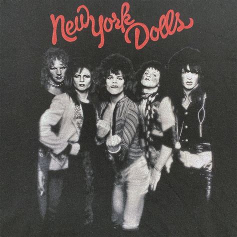 Vintage New York Dolls Shirt Xl Black Punk Rock Band Tee Sex Pistols