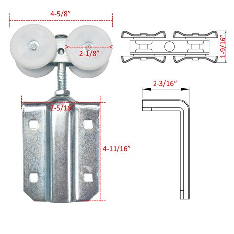 DIYHD 12FT Raw Material Box Track Double Sliding Barn Door Hardware