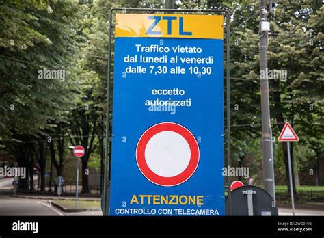 Milan Italy Ztl Zona Traffico Limitato Meaning Car