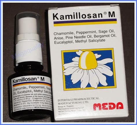 Kamillosan M Spray Anti Inflammatory Bacterial Tonsil Buccal Bad Breath