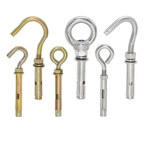 Stainless Steel Concrete Lifting Masonry Stereotyped Wall Expansion Anchor Colsed Hook Eye Bolt