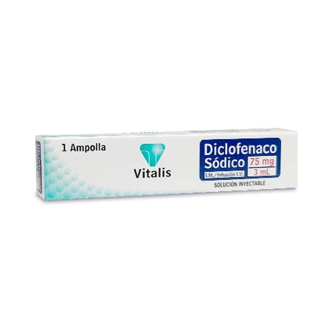 DICLOFENACO 75 MG 3ML VITALIS CAJA X 1 Farmavida Droguería