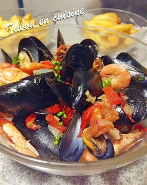 Moules Crevettes Aux Poivrons Et Tomates Tabou En Cuisine