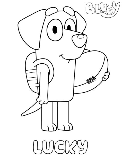 +20 Disney Junior Bluey Coloring Pages