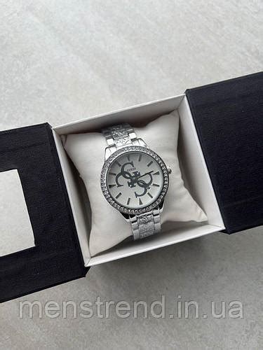 Купить Часы Guess Brilliant женские серебряные + Подарочная коробочка ...