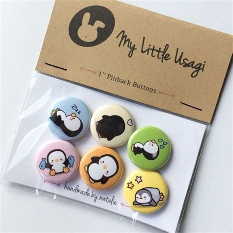 Pin by CLOVER on З Cute penguins Buttons pinback Penguins