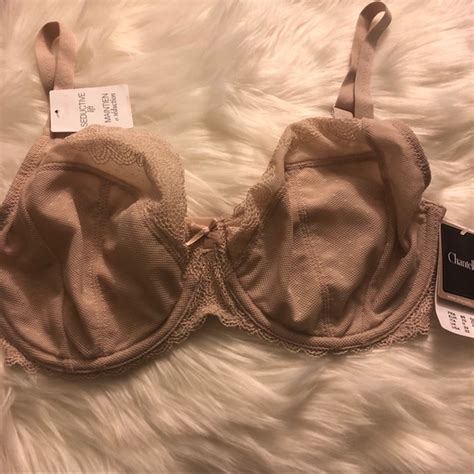 Chantelle Intimates Sleepwear Nwt Chantelle Le Marais Underwire Plunge Nude Bra Poshmark