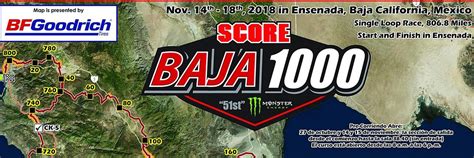 Mapa Ruta Baja 1000 2018 Off Road El Pato Rojo