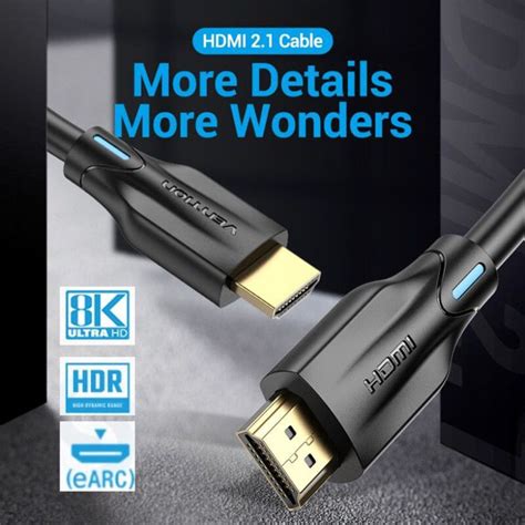 Hdmi To Hdmi Vention Aan Kabel Hdmi V Male To Male Uhd K K Fhd