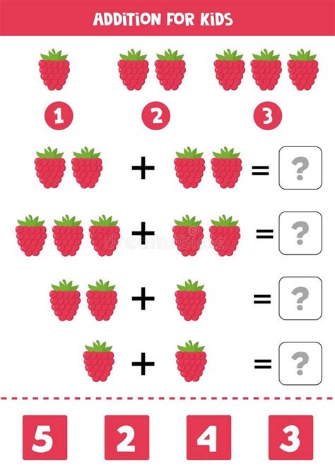 Adici N Para Ni Os Con Diferentes Lindos Dibujos Frambuesa Ilustraci N