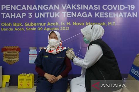 Dinkes Aceh Tenaga Kesehatan Sudah Terima Vaksin Booster Kedua