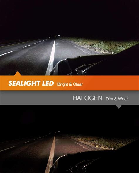 2x SEALIGHT 9005 HB3 LED Headlight Bulbs Conversion Kit High Beam