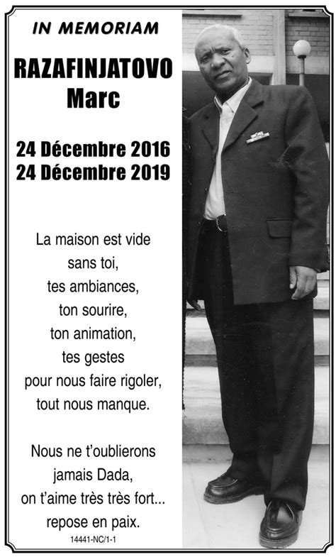 Nécrologie du 24 décembre 2019