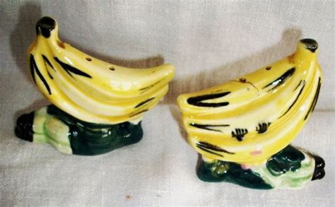 Vintage Banana Salt And Pepper Shakers