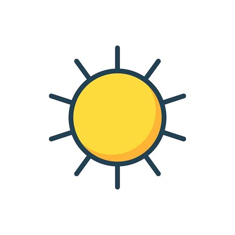 Premium Vector Sunny Icon Design Vector Template