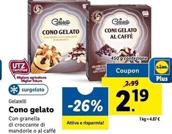 Gelatelli Cono Gelato Offerta Di Lidl