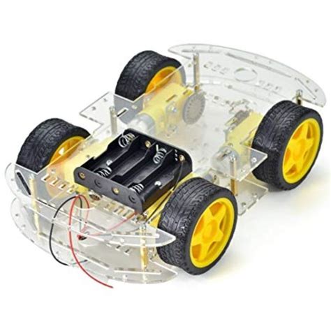 DIY Smart robot Car Transparent Chassis 4WD Racing Car