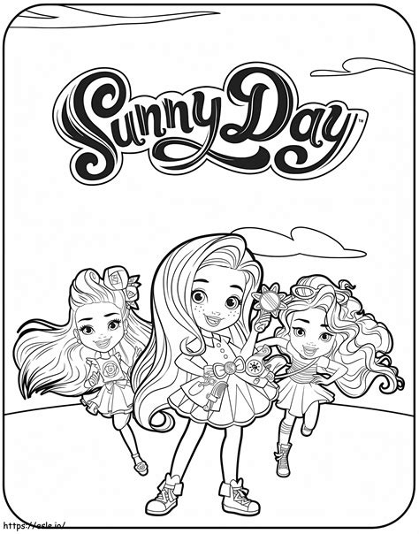 Sunny Day Characters coloring page