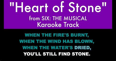 Heart Of Stone Lyrics Six The Musical - Photos Idea