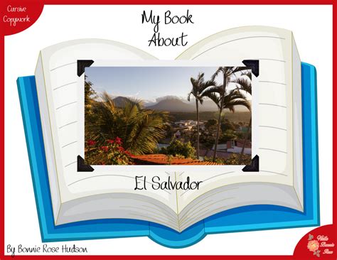 My Book About El Salvador with Cursive Copywork | Made By Teachers