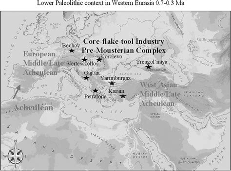 Paleolithic Period Map