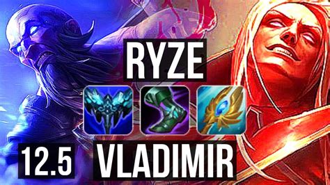 RYZE Vs VLAD MID 11 2 11 6 Solo Kills Legendary 300 Games EUW