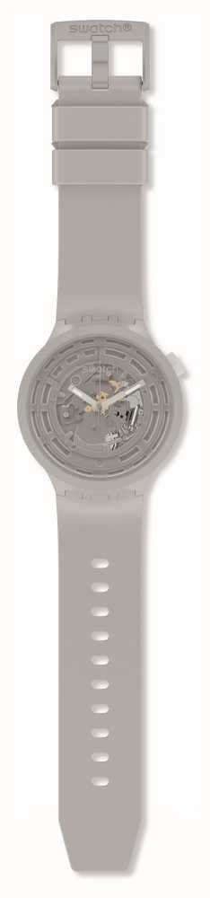 Swatch C Grey Plasticsilicone Watch Sb03m100 Guest And Philips