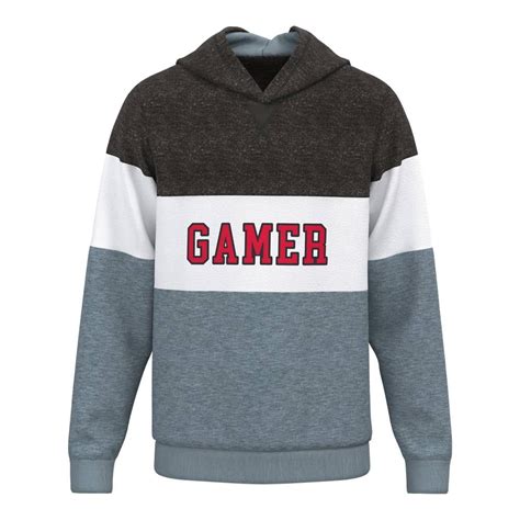 Sudadera George Talla 16 EG Tricolor Game Over Jaspeado Gris Walmart