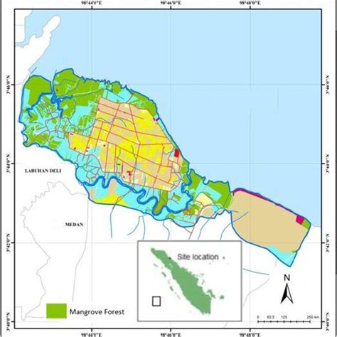 The map of the land use in Sleman Regency in: (a) 1990 and (b) 1995 ...