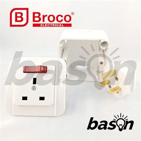 Jual Broco Galleo Bsi Socket Outlet Set Ob A White Stop Kontak Ac