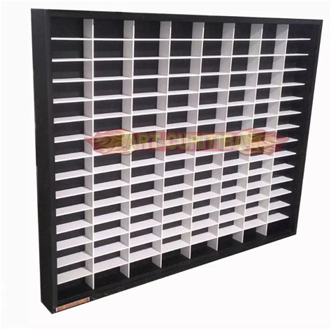 Estante Expositor Nichos Hot Wheels X X Preta Nicho Branco Art Curitiba