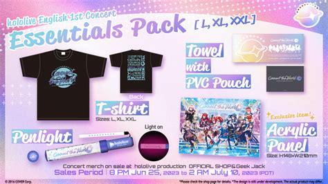 Merch | hololive English 1st Concert - Connect the World - Supported By Bushiroad | hololive ...