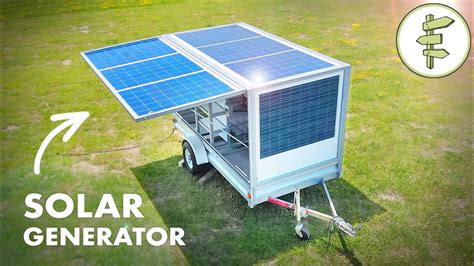 Innovative Solar Power Generator In A Portable Trailer Clean And Quiet